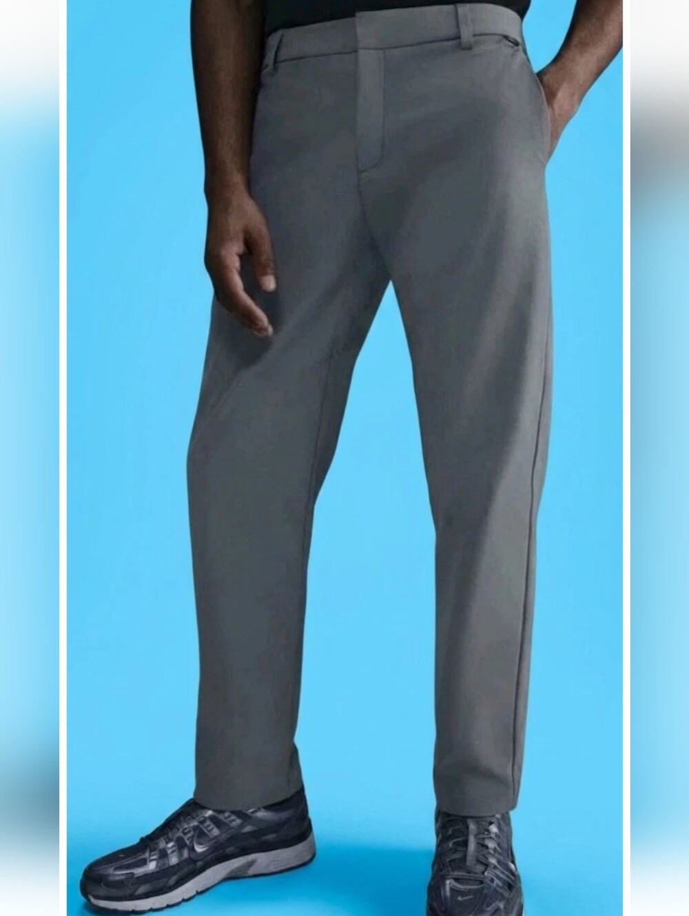 $125 Nike 24.7 PerfectStretch Dri-FIT 5-Pocket Pants Gray